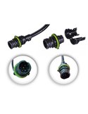 Piloto trasero LED MAVIC con casquillo AMP de 7 pines y reflectante 12/24V IP68