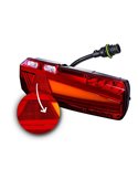Piloto trasero LED MAVIC con casquillo AMP de 7 pines y reflectante 12/24V IP68