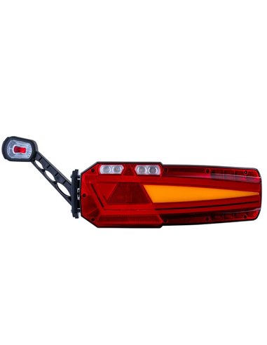 Piloto trasero LED MAVIC NEON con triángulo y gálibo, casquillo AMP 7 PIN 12/24V IP68