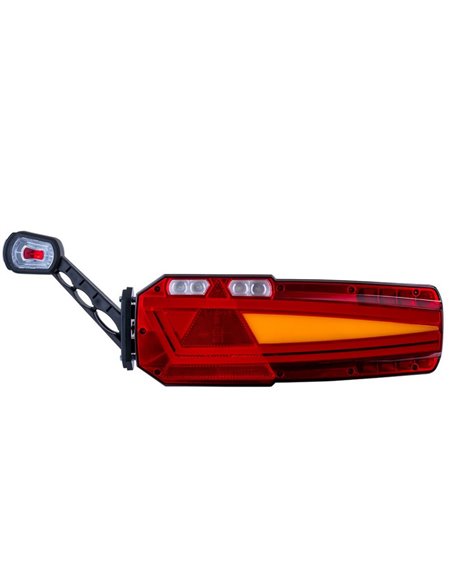 Piloto trasero LED MAVIC NEON con triángulo y gálibo, casquillo AMP 7 PIN 12/24V IP68