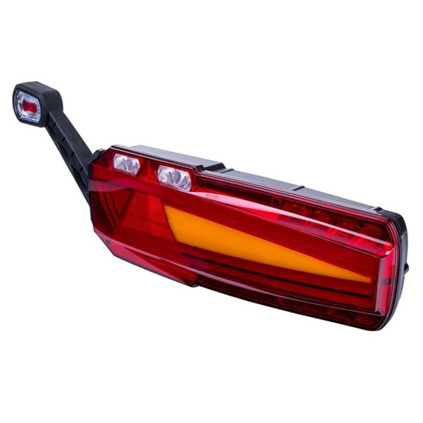 Piloto trasero LED MAVIC NEON con triángulo y gálibo, casquillo AMP 7 PIN 12/24V IP68