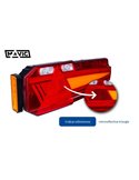 Piloto trasero LED MAVIC NEON con triángulo y gálibo lateral, casquillo Superseal 12/24V IP68
