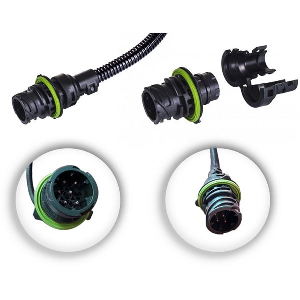 Piloto trasero LED MAVIC NEON, AMP de 7 PIN, con reflejo y gálibo lateral 12/24 V IP68