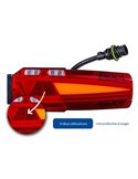 Piloto trasero LED MAVIC NEON, AMP de 7 PIN, con reflejo y gálibo lateral 12/24 V IP68