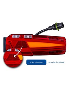 Piloto trasero LED MAVIC NEON, AMP de 7 PIN, con reflejo y gálibo lateral 12/24 V IP68