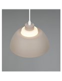 Lámpara de techo colgante TILOS Ø23cm de metal y vidrio, E27 excl. max 10W  IP20 Beige