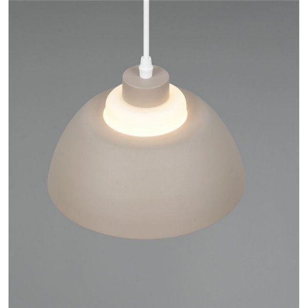 Lámpara de techo colgante TILOS Ø23cm de metal y vidrio, E27 excl. max 10W  IP20 Beige