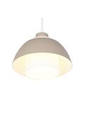 Lámpara de techo colgante TILOS Ø23cm de metal y vidrio, E27 excl. max 10W  IP20 Beige