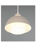 Lámpara de techo colgante TILOS Ø23cm de metal y vidrio, E27 excl. max 10W  IP20 Beige