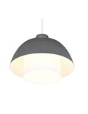 Lámpara de techo metal y vidrio TILOS grande Ø30cm E27 excl. max 10W  IP20 Negro