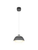 Lámpara de techo metal y vidrio TILOS grande Ø30cm E27 excl. max 10W  IP20 Negro