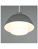 Lámpara de techo metal y vidrio TILOS grande Ø30cm E27 excl. max 10W  IP20 Negro