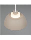 Lámpara de techo TILOS grande Ø30cm de metal y vidrio, E27 excl. max 10W IP20 Beige