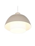 Lámpara de techo TILOS grande Ø30cm de metal y vidrio, E27 excl. max 10W IP20 Beige