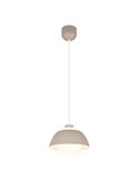 Lámpara de techo TILOS grande Ø30cm de metal y vidrio, E27 excl. max 10W IP20 Beige