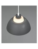 Lámpara de techo TILOS Ø23cm de metal y vidrio, E27 excl. max 10W IP20 Negro