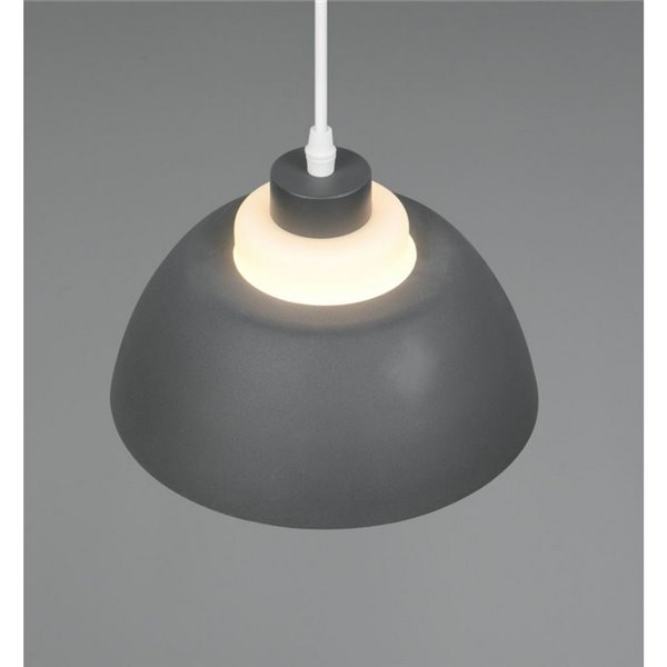 Lámpara de techo TILOS Ø23cm de metal y vidrio, E27 excl. max 10W IP20 Negro