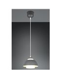 Lámpara de techo TILOS Ø23cm de metal y vidrio, E27 excl. max 10W IP20 Negro