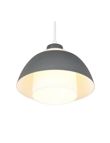 Plafonnier TILOS Ø23cm Métal et verre, culot E27 (non inclus), puissance max. 10W, IP20 Noir