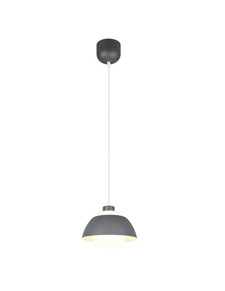 Lámpara de techo TILOS Ø23cm de metal y vidrio, E27 excl. max 10W IP20 Negro