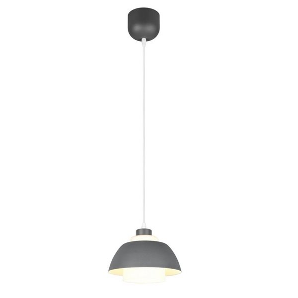 Lámpara de techo TILOS Ø23cm de metal y vidrio, E27 excl. max 10W IP20 Negro