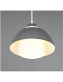 Lámpara de techo TILOS Ø23cm de metal y vidrio, E27 excl. max 10W IP20 Negro
