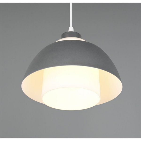 Lámpara de techo TILOS Ø23cm de metal y vidrio, E27 excl. max 10W IP20 Negro