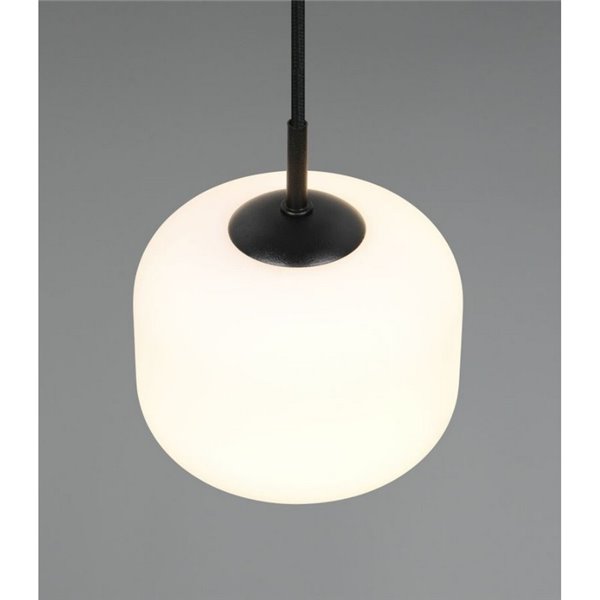 Luminária de teto SIGNE Ø15cm, cúpula de vidro E14 (não inclusa), potência máxima de 14W, IP20, branca.