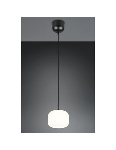 Luminária de teto SIGNE Ø15cm, cúpula de vidro E14 (não inclusa), potência máxima de 14W, IP20, branca.