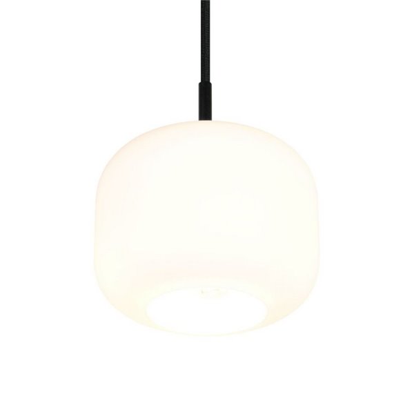 Plafonnier SIGNE Ø15cm, abat-jour en verre E14 (hors ampoules), puissance max. 14W, IP20, blanc