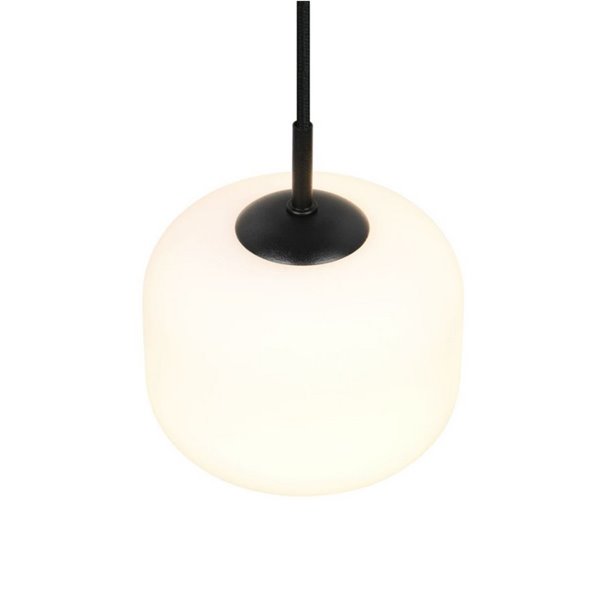 Luminária de teto SIGNE Ø15cm, cúpula de vidro E14 (não inclusa), potência máxima de 14W, IP20, branca.