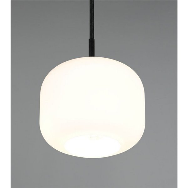 Luminária de teto SIGNE Ø15cm, cúpula de vidro E14 (não inclusa), potência máxima de 14W, IP20, branca.