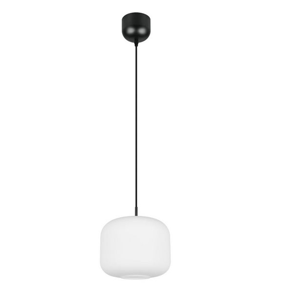 Lámpara de techo SIGNE grande Ø25cm, pantalla de vidrio E14 excl. max 14W IP20 Blanco