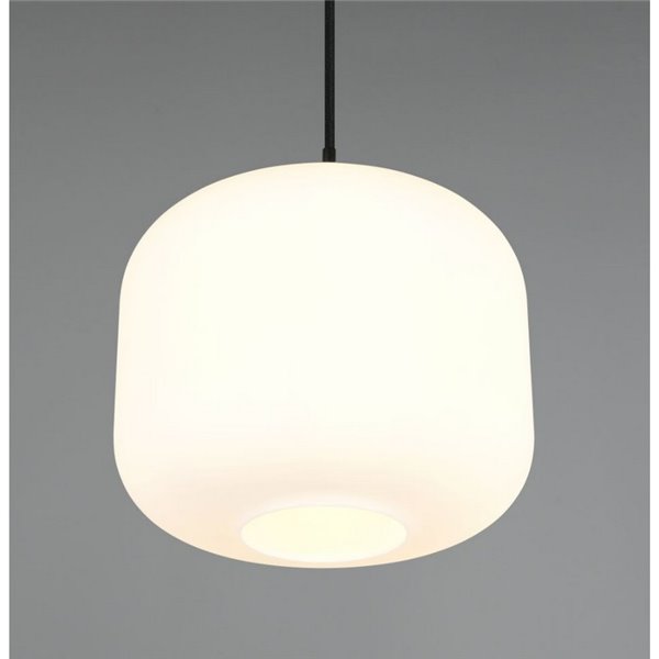 Lámpara de techo SIGNE grande Ø25cm, pantalla de vidrio E14 excl. max 14W IP20 Blanco