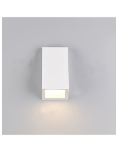 Luminária de parede BRAGA, lâmpada não incluída (1x GU10 máx. 10W), IP44, branca.