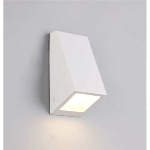 Aplique de pared BRAGA bombilla excl. 1x GU10 max. 10W IP44 Blanco
