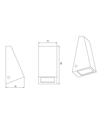 Applique murale BRAGA, ampoule non incluse (1 x GU10 max. 10 W), IP44, blanc