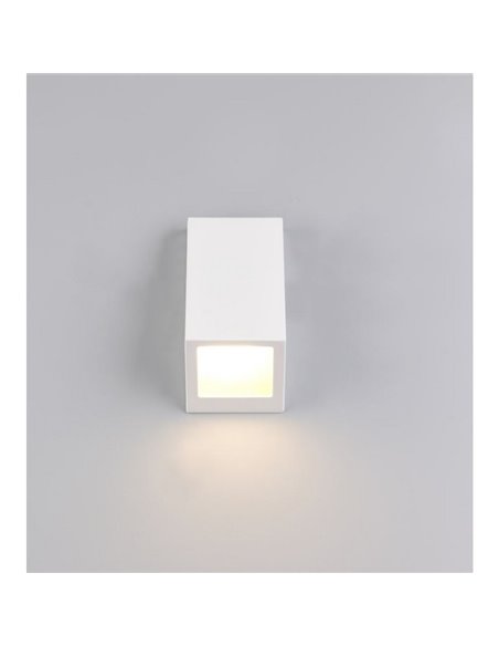 Luminária de parede BRAGA, lâmpada não incluída (1x GU10 máx. 10W), IP44, branca.