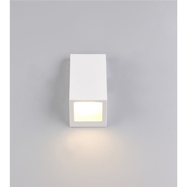 Aplique de pared BRAGA bombilla excl. 1x GU10 max. 10W IP44 Blanco