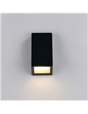 Luminária de parede externa BRAGA, lâmpada não inclusa (1x GU10 máx. 10W), IP44, preta.
