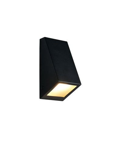 Aplique de pared exterior BRAGA bombilla excl. 1x GU10 max. 10W IP44 Negro