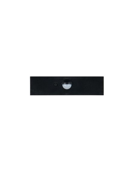 Aplique solar LED exterior ELVAS sensor de movimiento y luz arriba/abajo 3W 380Lm 4000K IP65 Negro