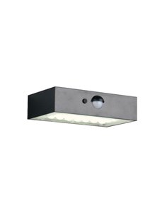 Aplique solar LED exterior ELVAS sensor de movimiento y luz arriba/abajo 3W 380Lm 4000K IP65 Negro