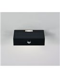 Aplique solar LED exterior ELVAS sensor de movimiento y luz arriba/abajo 3W 380Lm 4000K IP65 Negro
