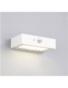 Applique murale extérieure solaire LED ELVAS avec détecteur de mouvement et de luminosité, 3 W, 380 lm, 4 000 K, IP65, blanc 2