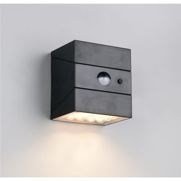 Aplique solar LED exterior TALCA sensor de movimiento, CCT regulable y función memoria 2,5W 330Lm IP65