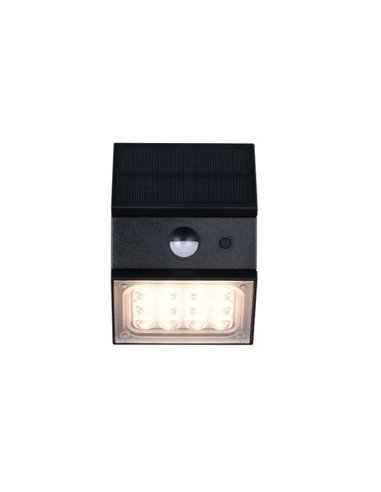 Aplique solar LED exterior TALCA sensor de movimiento, CCT regulable y función memoria 2,5W 330Lm IP65