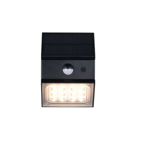 Aplique solar LED exterior TALCA sensor de movimiento, CCT regulable y función memoria 2,5W 330Lm IP65