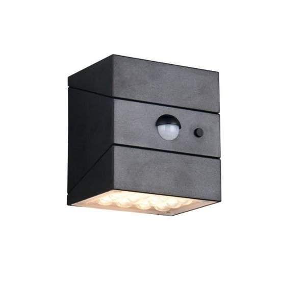 Aplique solar LED exterior TALCA sensor de movimiento, CCT regulable y función memoria 2,5W 330Lm IP65