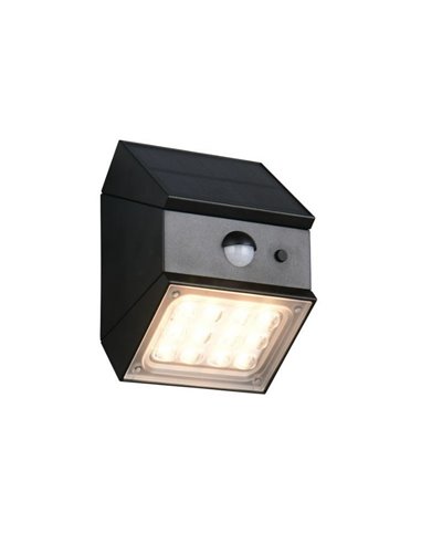 Aplique solar LED exterior TALCA sensor de movimiento, CCT regulable y función memoria 2,5W 330Lm IP65